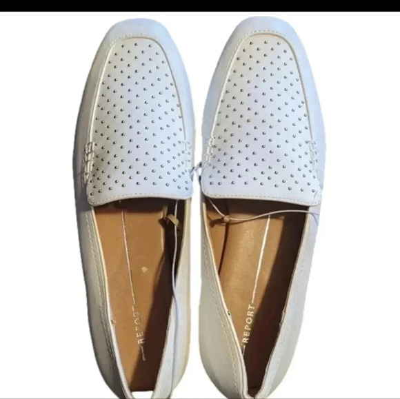 Report Women White Shoes Leather - Picture 1 of 10